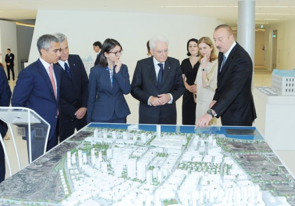 Azərbaycan və İtaliya prezidentləri Şah İsmayıl Xətaiyə həsr edilmiş sərgi ilə tanış olublar